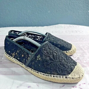 Jasper Jeera Anthropologie Fabienne Lace Espadrilles Size 8B Slip On Flats Boho